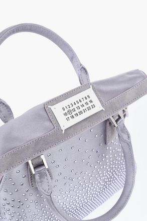 Maison Margiela MM11 Borsa 5AC in Misto Seta Impreziosita da Cristalli Maison Margiela