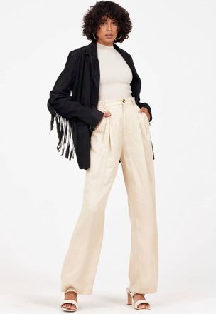 Mauritius Tanny Leather Blazer In Black