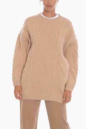 Stella McCartney Pullover Oversized CABLE in Lana Aran Stella McCartney