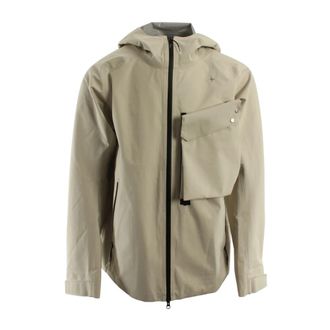 Stone Island Gore-Tex Jas - Heren - Regenjassen - Beige - L - Polyester - Fitness