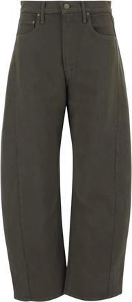 Mother Jeans, Dames, Groen, W26, Katoen, Wide Jeans