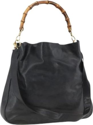 Gucci Pre-owned Handbags, female, Black, Size: ONE SIZE Pre-owned Vintage Shoulder Bag