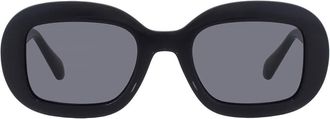 Ferragamo Ferragamo Grey Oval Ladies Sunglasses SF2038SE 001 51
