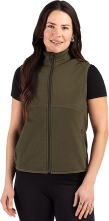 Cutter & Buck Hunts Point Recycled Fleece Womens Hybrid Full Zip Vest