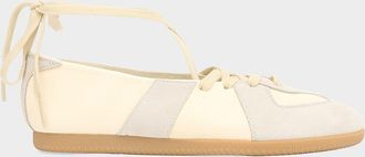 Maison Margiela Replica Leather Lace-Up Ballet Flats