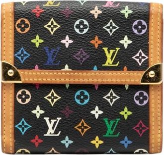 Louis Vuitton Pre-owned Wallets, female, Multicolor, Size: ONE SIZE Pre-owned Leather Wallet