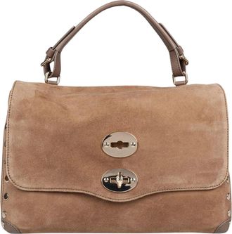 Zanellato Green Structured Suede Shoulder Bag