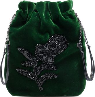 Prada Pre-owned Prada Beaded Velluto Pouch Ladies JU82DLEZLI5HS2CF