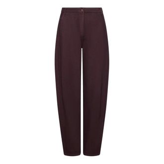 Marella Pantalones anchos - Trousers - Mujer - Marr&oacute;n - 2XS