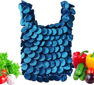 Generic Reusable Bags, Washable Foldable Pouch, Shopping Bags for Groceries, for Daily Commutes Travel Camp Kitchen Parties Picnics