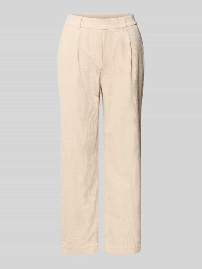 Cordhose mit elastischem Bund Modell Myha soft in Beige, Gr&ouml;&szlig;e 34
