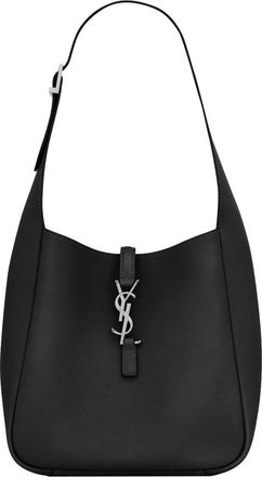 Saint Laurent Womens Shoulder Bag Le 5 &Agrave; 7 Black Calf Leather