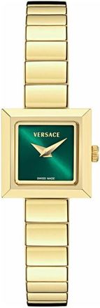 Versace V-Square Petite Bracelet Watch in Green/gold at Nordstrom
