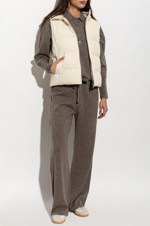 Paul & Shark Down Vest With Hood, Womens, Cream