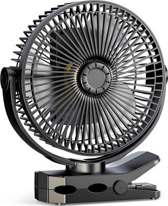 OEM Ventilador Recargable Con Pinza Y Bater&iacute;a De 12000 Mah. Cuenta Con 4 Velocidades Y Funci&oacute;n De Carga Usb. Ideal Para La Oficina