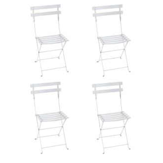 Fermob Bistro Klappstuhl Metall, baumwollweiss (4er-Set)