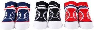 Mud Pie Kids Assorted 3-Pack Socks Set in Blue at Nordstrom, Size 0-12M