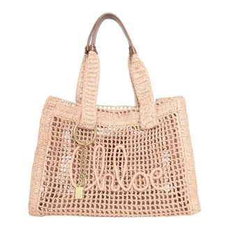 Chlo&eacute; Tote Bags, female, Pink, Size: ONE SIZE Summer Banana East-West Tote Bag