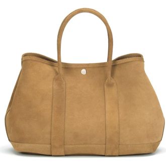 Ezra Arthur Audrey Nubuck Suede Leather Tote Bag in Sand at Nordstrom