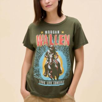 Daydreamer Morgan Wallen Long Live The Cowgirls Solo Short Sleeve Tee In Green