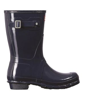 Hunter Dames/Dames Originele Korte Wellington Laarzen (Marine)