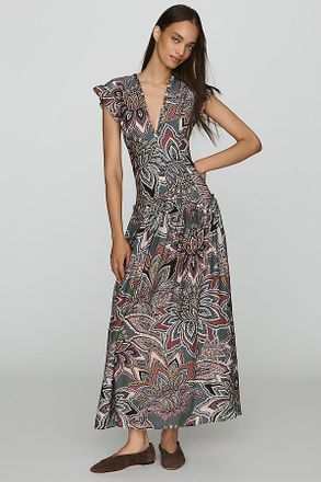 Farm Rio Tapestry Flowers Midi Dress