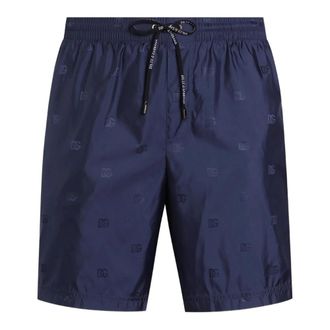 Dolce & Gabbana Swim Shorts - Heren - Strandmode - Blauw - S - Polyester - Badmode