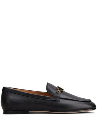Tod's Black Leather Loafers