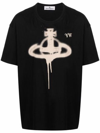 Vivienne Westwood logo-print organic-cotton T-Shirt - Black