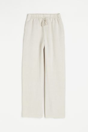 H&M Schlupfhose aus Leinenmischung - Beige