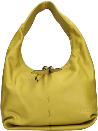 Rebelle Twiggy Bigseme - Dames - Schoudertassen - Geel - ONE Size - Leer - Tassen