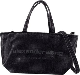 Alexander Wang Tassen, Dames, Grijs, ONE Size, Katoen, Punch Small Tote