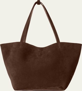 The Row Park Tote Bag in Suede