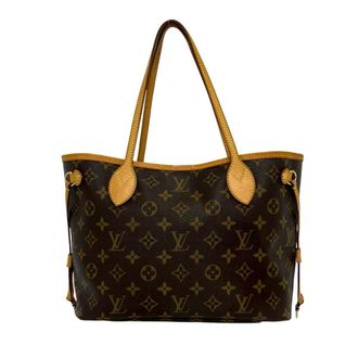 Louis Vuitton Brown Leather Pvc Handbag Tote Bag (Pre-Owned)