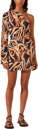 Shona Joy Palma Silk One Shoulder Mini Dress