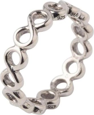 Pandora Infinity Zilveren Ring - Dames - Ringen - Grijs - 48 MM - Accessoires