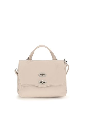Zanellato Womens Handbag Baby Postina Daily White Carnaroli Calf Leather Handbags Hand Bags