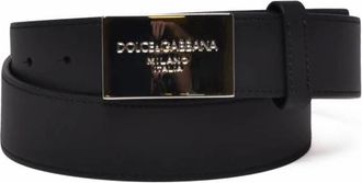 Dolce & Gabbana Heren, Accessoires, Zwart, Maat: 85 CM Leer