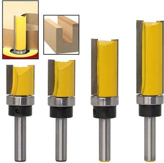 OEM M&egrave;che De Toupie - Tige 8 Mm - Longueurs 20 25,4 38,1 50,8 Mm - Pour Fraiseuse Cnc Portative Et Bureau - Lot De 4