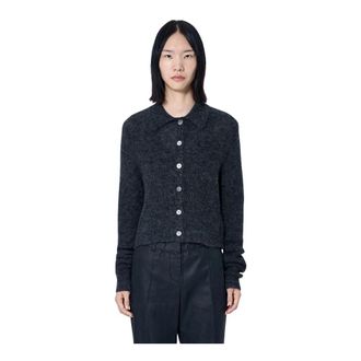 Our Legacy Mazzy Polo Cardigan - female - Our Legacy - Cardigans - Black - XS - Knitwear