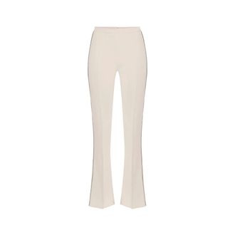 Elisabetta Franchi Dames, Broeken, Wit, Maat: L Katoen