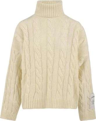 Hinnominate Stijlvolle Coltrui en Polos - Dames - Coltruien - Beige - M - Truien & Vesten