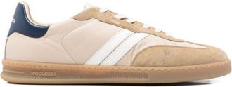Woolrich Beige Stripe Panelled Sneaker