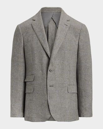 Ralph Lauren Purple Label Men & apos;s Kent Hand-Tailored Houndstooth Jacket