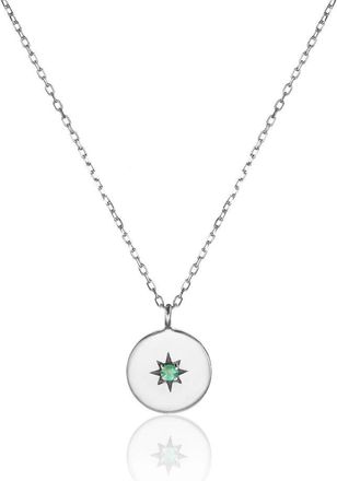 Lily & Roo Silver Small Coin Star Necklace