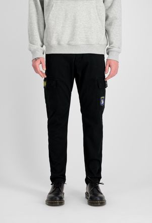 Alpha Industries Cargohose ALPHA INDUSTRIES Petrol Patch Pant, Herren, Gr. 30, Normalgr&ouml;ssen, schwarz, Obermaterial: 98% Baumwolle, 2% Elastan; Futter: 100% Baumwolle,