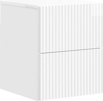 vidaXL Mesita De Noche De Pared Brillante 33 X 34,5 X 40 Cm Vidaxl