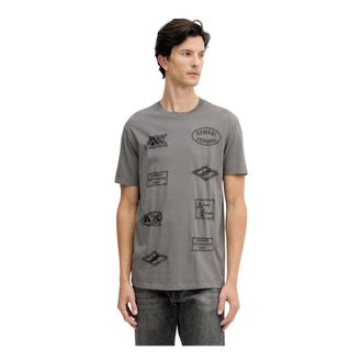 A|X Armani Exchange Tops, Heren, Grijs, L, Katoen, Graphic T-shirt