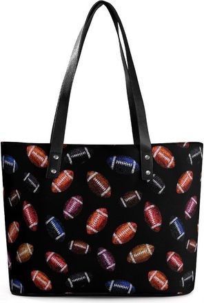 Generic Football Sports Tote Bags for Women Cute Shoulder Purses Handbags