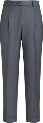 Brunello Cucinelli Super 150s virgin wool four season batavia trousers in Medium Grey at Nordstrom, Size 54 It